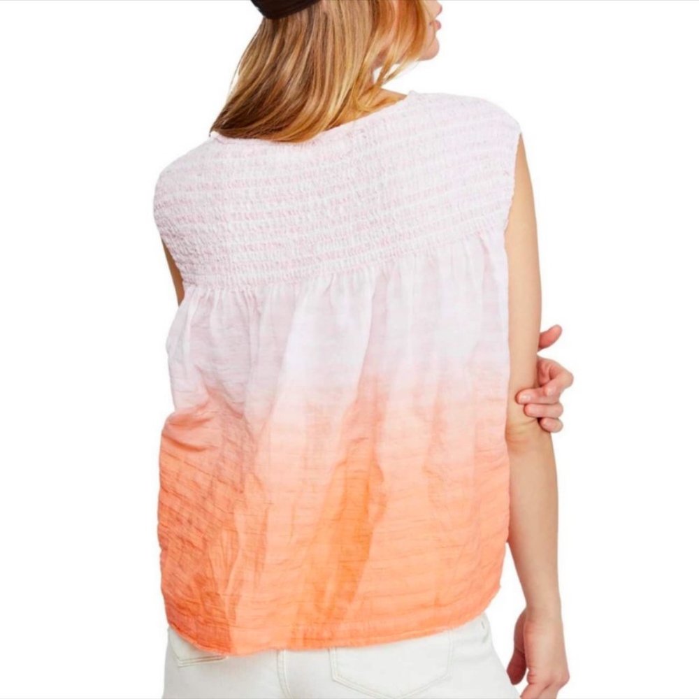 🆕 Pink Free People Little Bit Something Blouse - Picture 5 of 6
